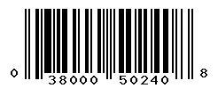 UPC barcode 038000502408