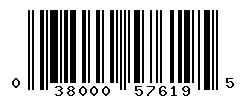 UPC barcode 038000576195