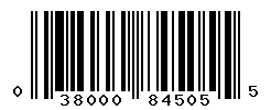 UPC barcode number 038000845055