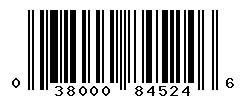 UPC barcode number 038000845246