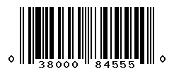 UPC barcode number 038000845550