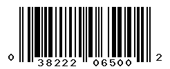 upc 038222065002 barcode image
