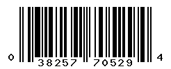 UPC barcode number 038257705294