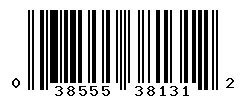 038555381312 barcode