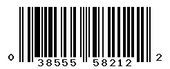 UPC barcode number 038555582122