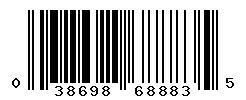 UPC barcode number 038698688835