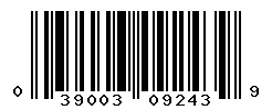 UPC barcode number 039003092439