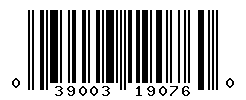 UPC barcode number 039003190760