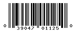 UPC barcode number 039047011250
