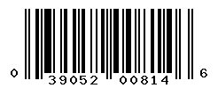 UPC barcode number 039052008146