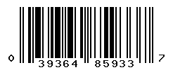 UPC barcode number 039364859337