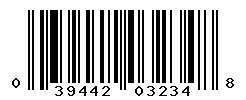 UPC barcode number 039442032348