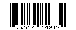 UPC barcode number 039517149650