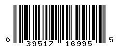UPC barcode number 039517169955
