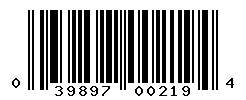 upc 039897002194 barcode image