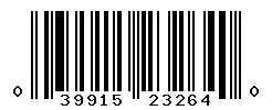 UPC barcode number 039915232640