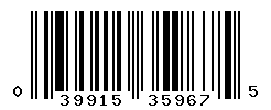UPC barcode number 039915359675