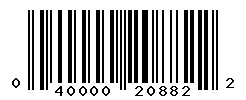 UPC barcode number 040000208822