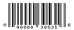 UPC barcode number 040000305316