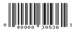 upc 040000305361 barcode image