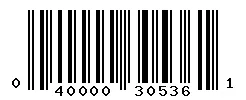 UPC barcode 040000305361