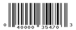 UPC barcode number 040000354703