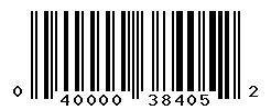 UPC barcode number 040000384052