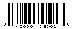 UPC barcode number 040000395058