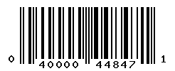 UPC barcode number 040000448471