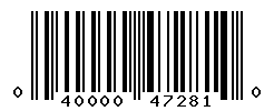 UPC barcode number 040000472810