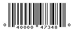 UPC barcode number 040000473480