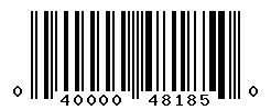 UPC 040000481850 barcode image