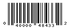 UPC barcode number 040000484332