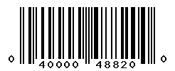 UPC barcode number 040000488200