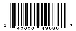 UPC barcode 040000496663