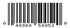 UPC barcode number 040000500520