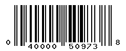 UPC barcode number 040000509738