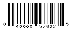 UPC barcode number 040000576235