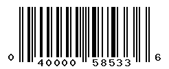 UPC barcode number 040000585336