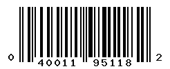 UPC barcode 040011951182