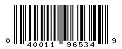 UPC barcode 040011965349