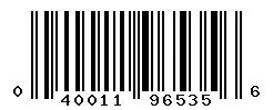 UPC barcode 040011965356