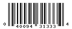 upc 040094313334 barcode image