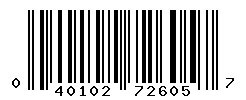 upc 040102726057 barcode image