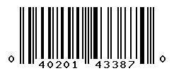 UPC barcode number 040201433870