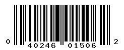 UPC barcode number 040246015062