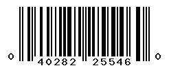 UPC barcode number 040282255460