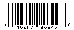 UPC barcode number 040962908426