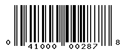 UPC barcode number 041000002878