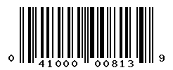 UPC barcode number 041000008139